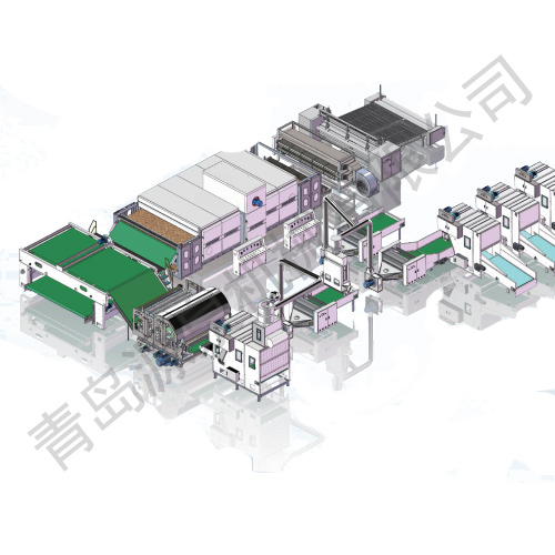 節能烘箱無(wú)膠綿生產(chǎn)線(xiàn)